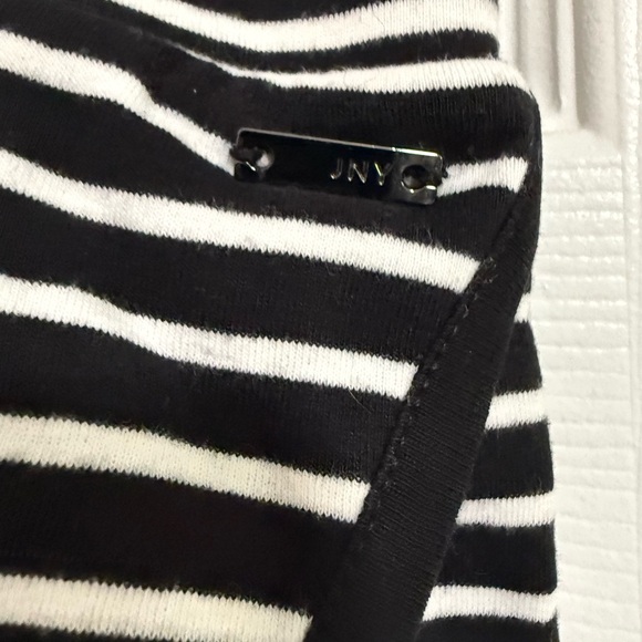Jones New York Black and White Striped Mini Skirt - Picture 3 of 5